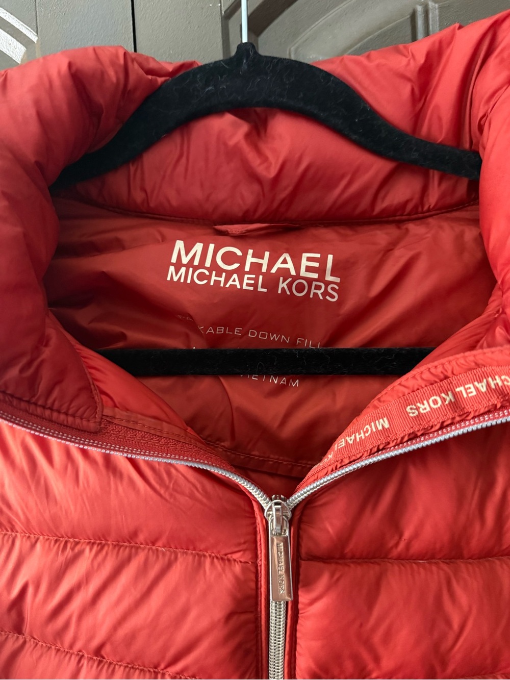 MICHAEL Michael Kors Red Puffer Jacket